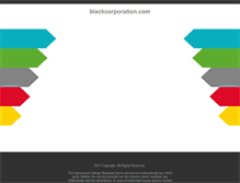 Tablet Screenshot of blackcorporation.com